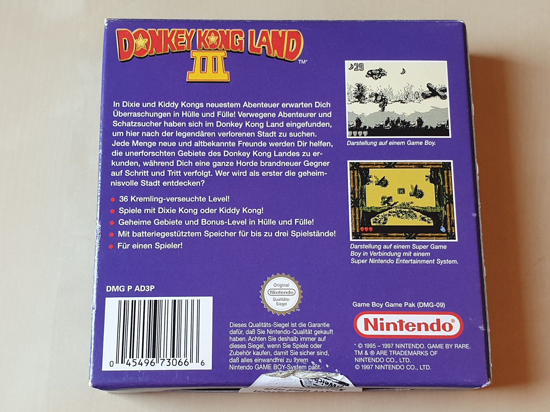Nintendo Giochi: Donkey Kong Land III – Usato da Stansstad venduto da collectorsshop 1
