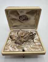Vintage Brosche/Anstecker, Filigran Silber Orchidee 🌸