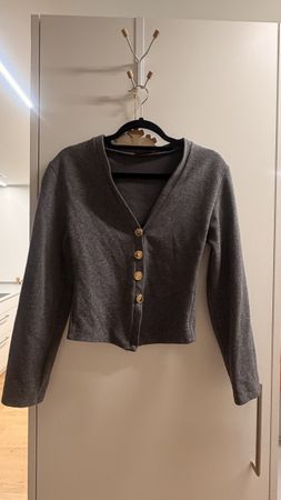 Cardigan Zara grau mit Knöpfen Damen Grösse S gebraucht