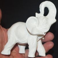 Deko - Heilstein W-63 – Elefant - Ägyptischer Marmor – 9x10,