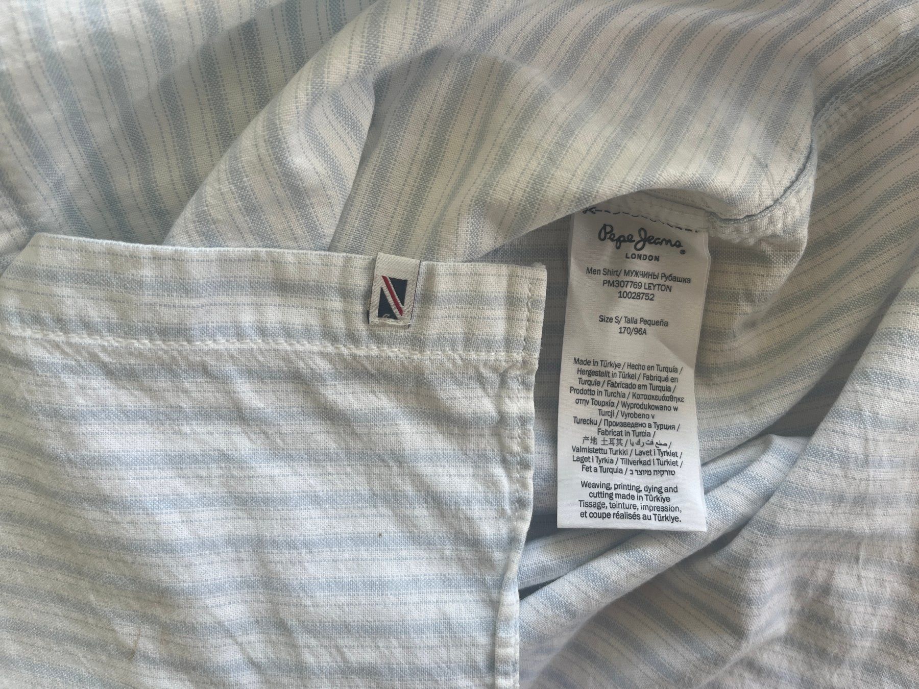 Pepe Jeans Camicie: Pepe Jeans Freizeithemd 'LEYTON' hellblau, Gr. S – Usato da Zürich venduto da fbsm 9
