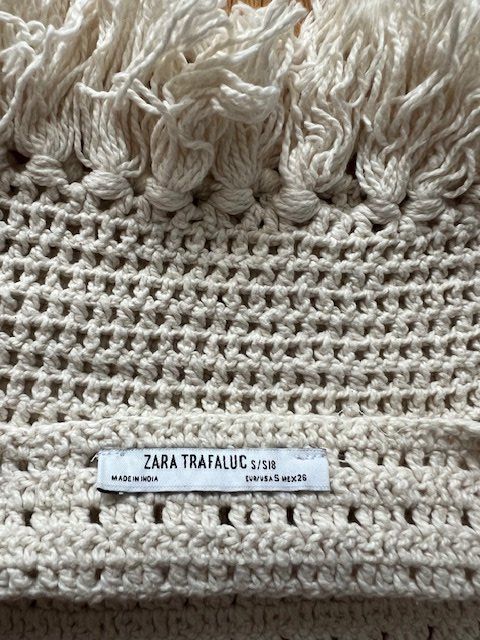 Top: Zara Top, creme, Grösse S – Usato da Gossau Sg venduto da olles 1