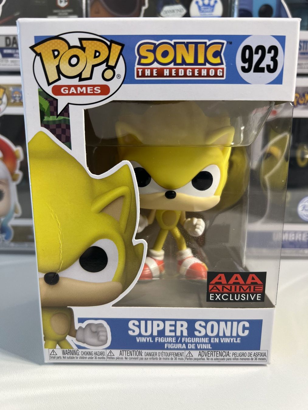 Funko Statuette: Funko POP! Games Sonic the Hedgehog Super Sonic Limitée – Nuovo e nell'imballaggio originale da Le Mouret venduto da perfectbijou