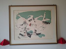 Lithographie limitierte Auflage   signiert & datiert
