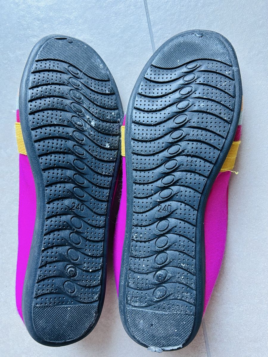 Scarpe da donna: Ballerines d'été rayées multicolores – Usato da Founex venduto da etswang 1