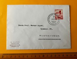 Sonderbrief Tag der Briefmarke 1938 Lugano Pro Juventute