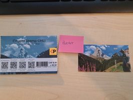 Schweiz Crypto Stamp CHLI Blau ** Hocker