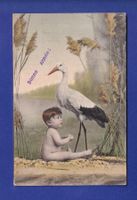 ENFANT - Bébé et cigogne