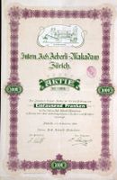 Intern. AG Aeberli-Makadam Zürich - 1908