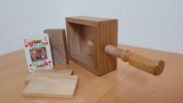 Spielkarten - Presse Holz Kartenhalter Vintage Kartenpresse