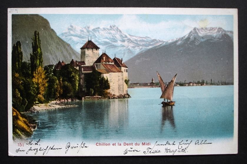 Cartoline postali: MONTREUX Schloss Chillon – Usato da Jona venduto da philajona