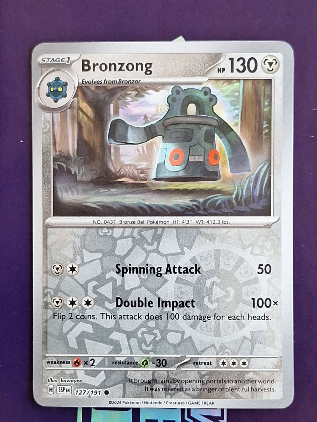 Pokémon Carte collezionabili: Bronzong - Reverse Holo - Pokemon Surging Sparks – Usato da Altstätten SG venduto da GGsGameshop