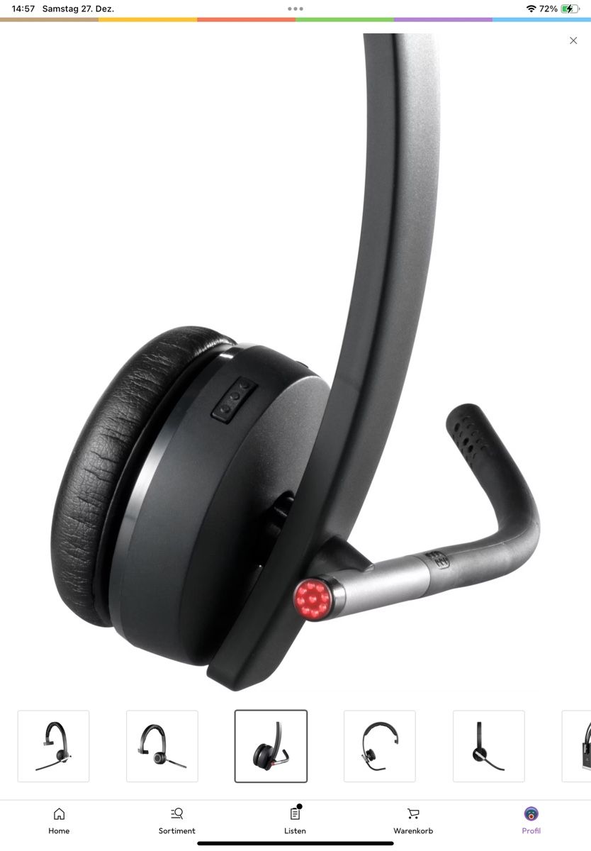 Logitech Cuffie: Logitech H820e Mono Office Headset, kabellos, USB-A – Nuovo (secondo la descrizione) da Bülach venduto da galago1962 4