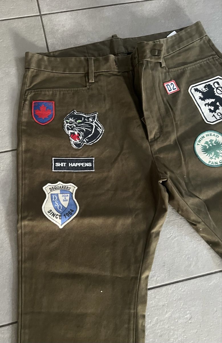 Pantaloni: Daquared2 pantalone patch uomo – Usato da Mendrisio venduto da fly_9wzx 9