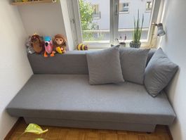 IKEA Asarum Bettsofa grau