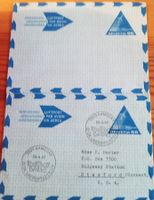 B82) 1967 Flugbriefe 1x ⊙ und 1x ungebraucht