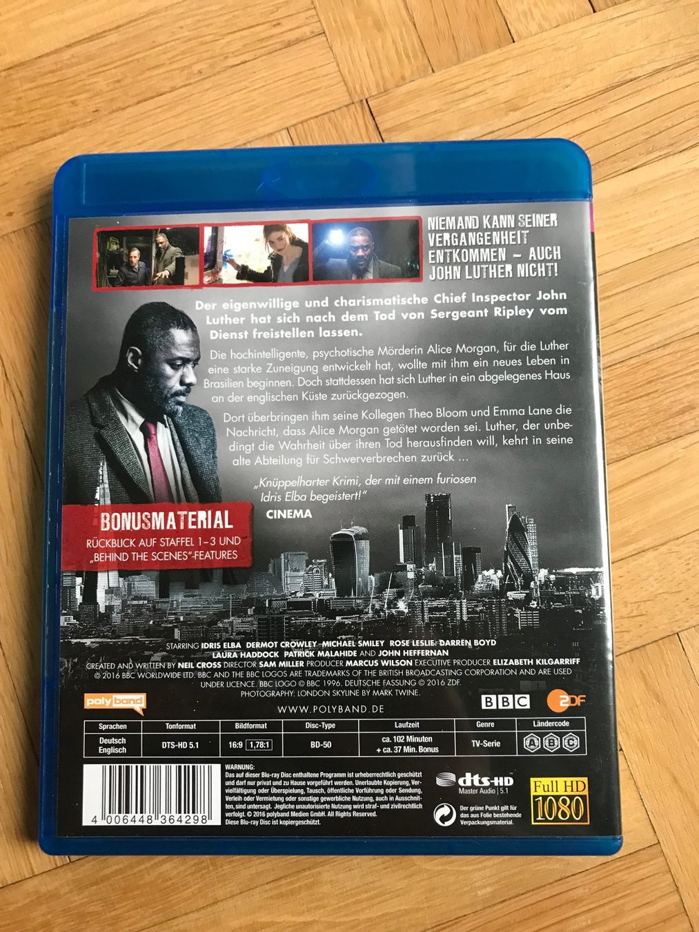 Tutti i DVDs: Luther - Staffel 4 - Blu-ray – Nuovo (secondo la descrizione) da Zürich venduto da Malcom 2