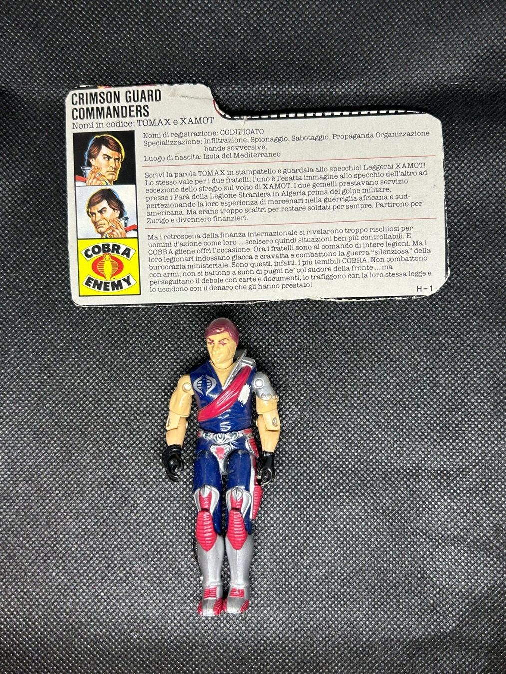 Hasbro Giocattoli: G.I. Joe Figure Crimson Guard – Usato da Lausanne venduto da Retro-geek