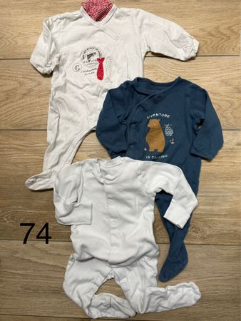3 Baby-Pyjamas für Jungen, Größe 74 🦊