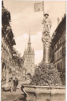Bern, Schützenbrunnen, Altstadt, belebt