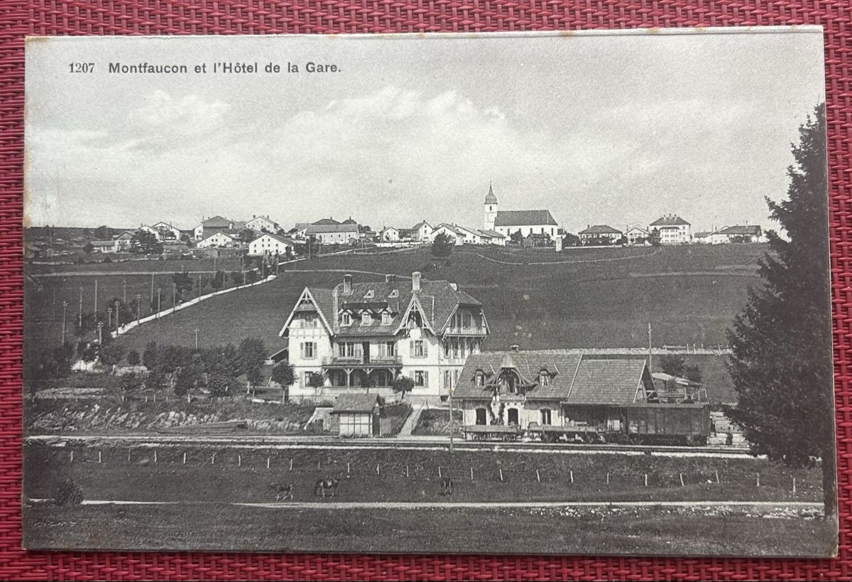 Cartoline postali: Montfaucon La Gare  – Usato da Horw venduto da Tellbub