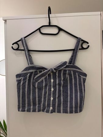 Denim-style Top