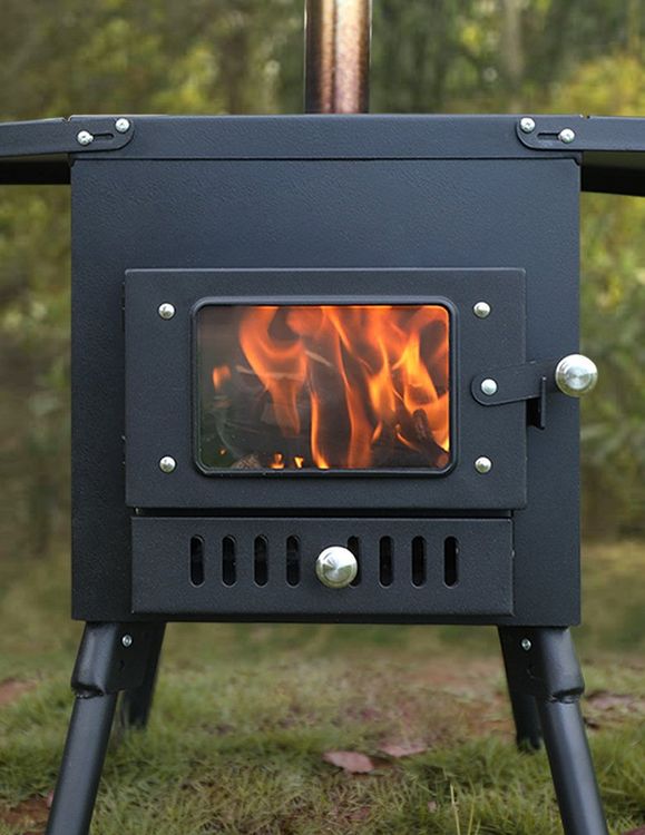 Poêle De Camping À Bois, Poêle À Bois Pliant, Cheminée Extérieure En