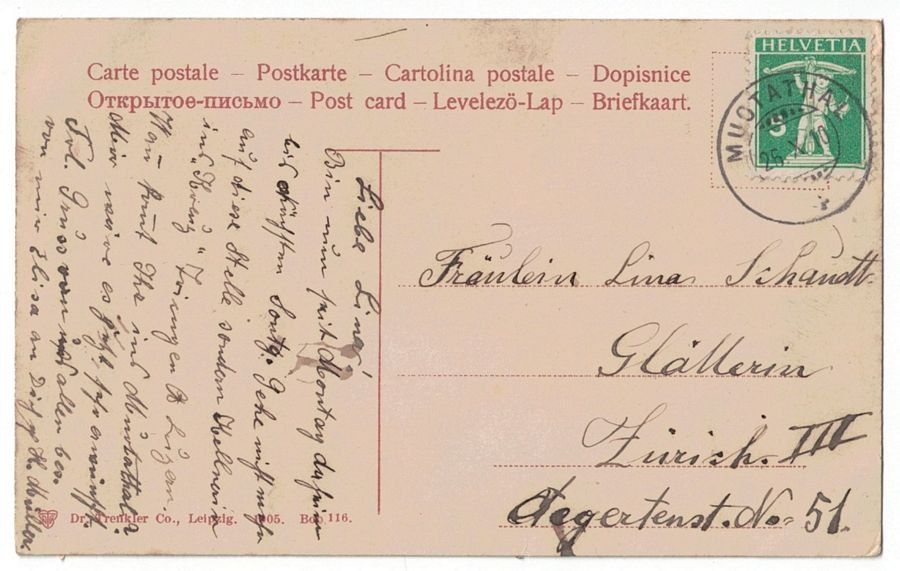 Ansichtskarten: Brienz, gelaufen 1910 – Gebraucht aus Frauenfeld von POML 1