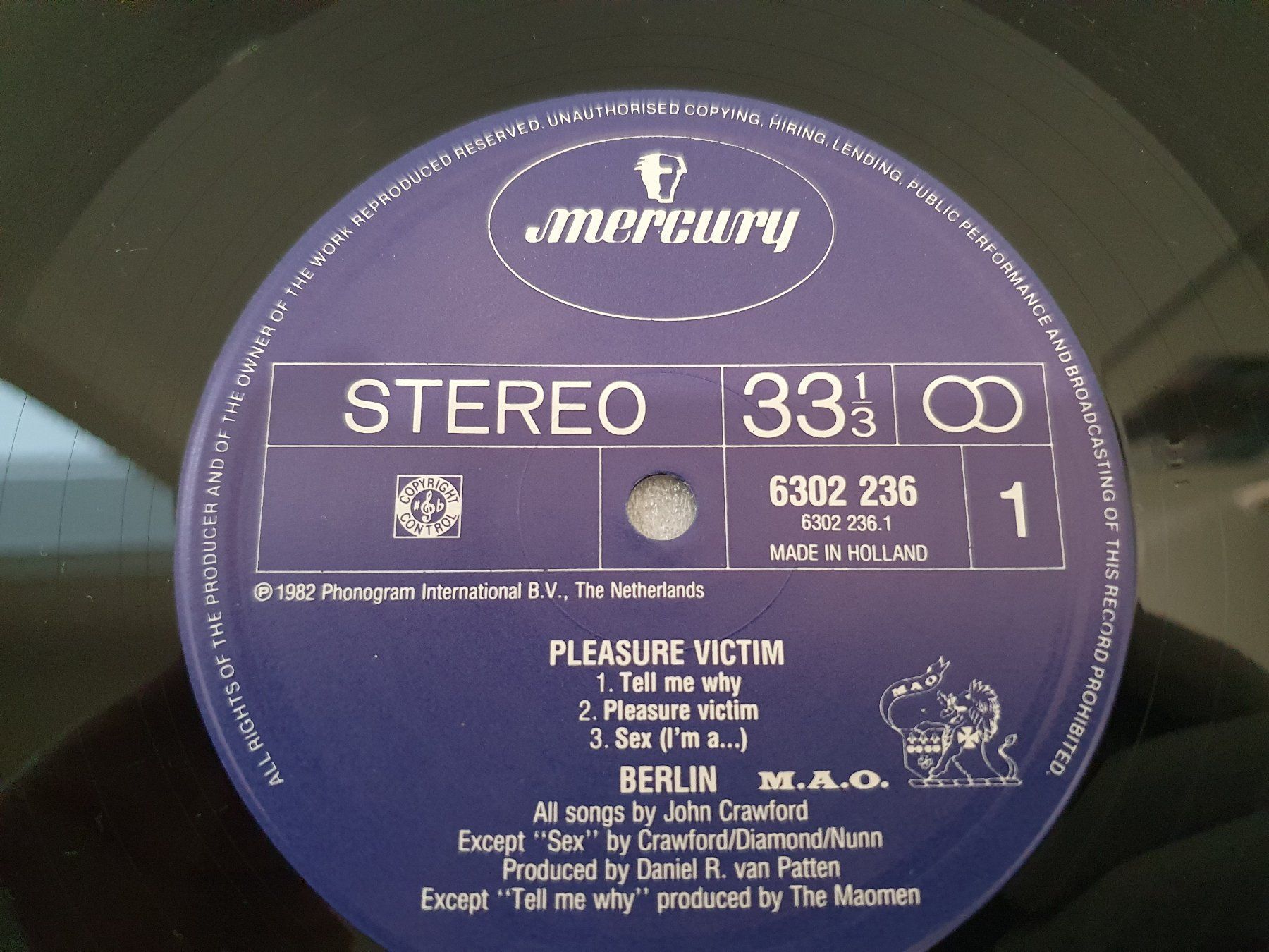 Dischi in vinile: Berlin - Pleasure Victim – Usato da Uster venduto da Vinyl-Leidenschaft 5
