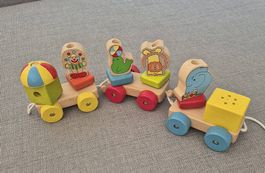 Holzspielzeug zum Nachziehen