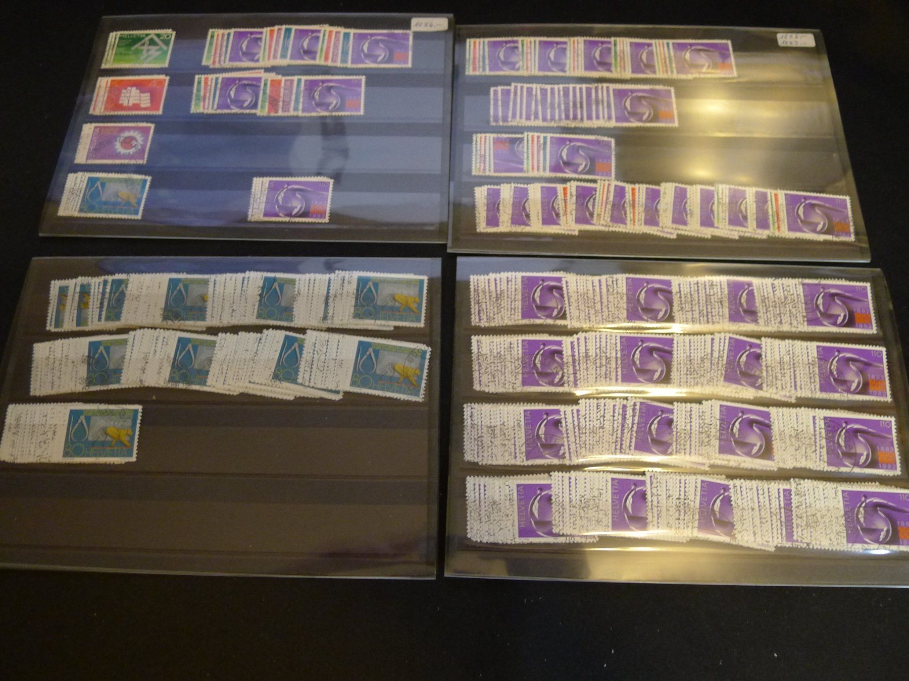 Alle Briefmarken: Schweizer Briefmarken Dubletten auf Steckkarten 1982-1985 – Gebraucht aus Dagmersellen von q1w2e3r4 2