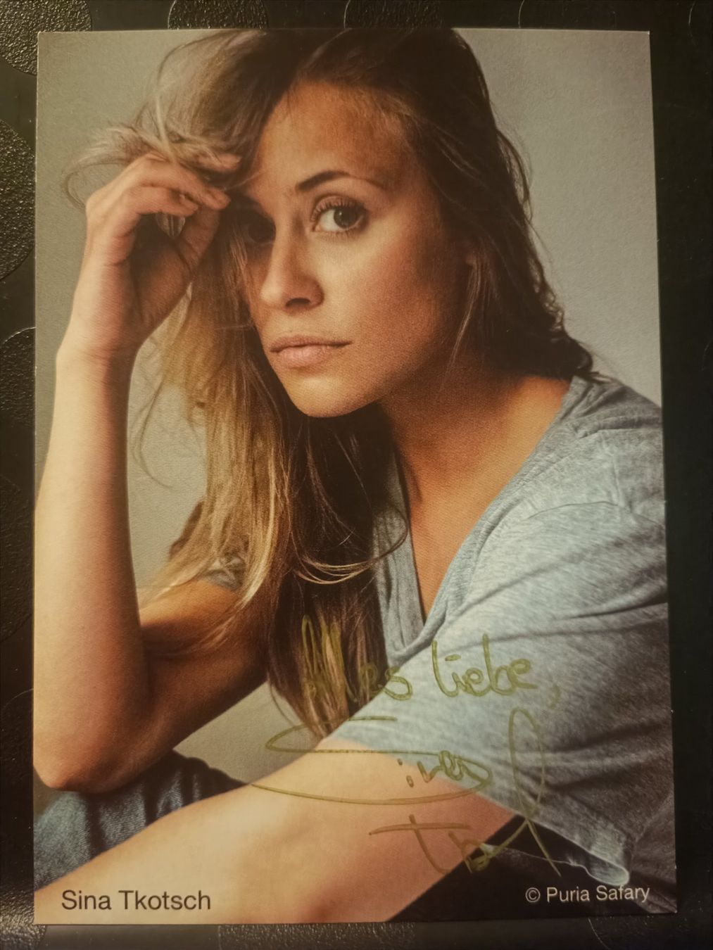 Autografi: Sina Tkotsch - handsigniert – Usato da Menziken venduto da Artographs