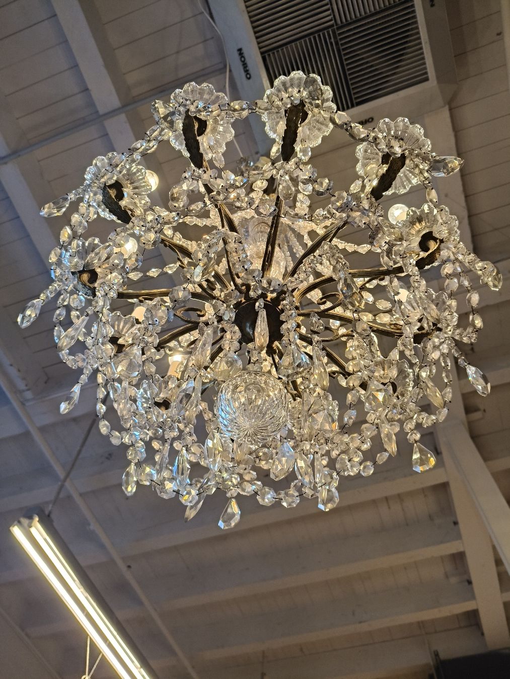 Lampadari & plafoniere: Kronleuchter Kristall, Original , ca. um 1850 – Usato da Zwingen venduto da inf_2blh 6