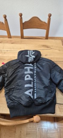 Alpha Industries Bomberjacke MA-1 ZH Schwarz NEU UNGETRAGEN