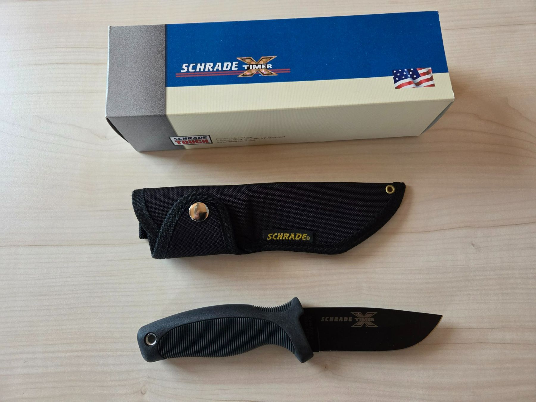 Zubehör: Joli couteau droit Schrade X Timer – Neu und originalverpackt aus Estavayer-le-Lac von sstt 1