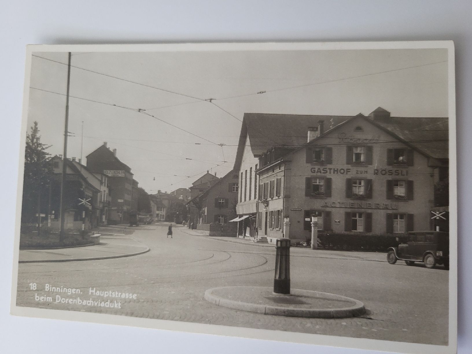Cartoline postali: Antike Ansichtskarte Binningen Hauptstrasse R21 – Usato da nunningen venduto da mic_88k2