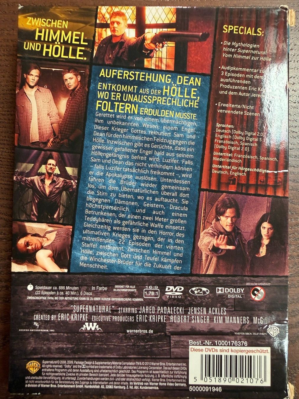 Tutti i DVDs: Supernatural - Staffel 4 – Usato da Zürich venduto da FilmFreunde 1