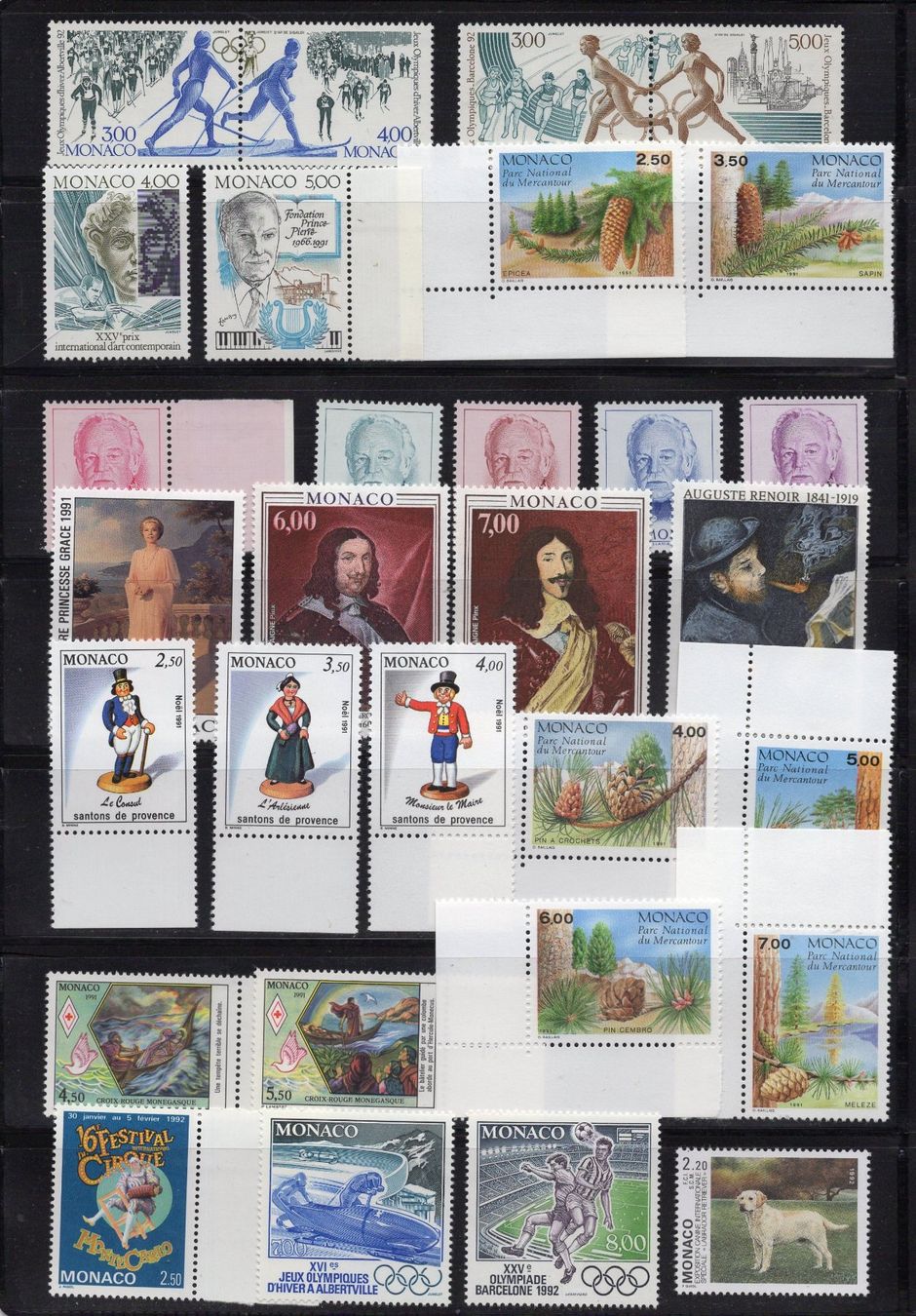Alle Briefmarken: R5110  /  MONACO 1990-1994 – Neu (gemäss Beschreibung) aus Ste-Croix von MONT-TAGNAC 2