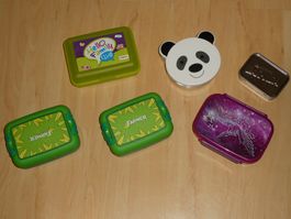 Znüni-Boxen Set, gebraucht, für Kindergarten und Schule