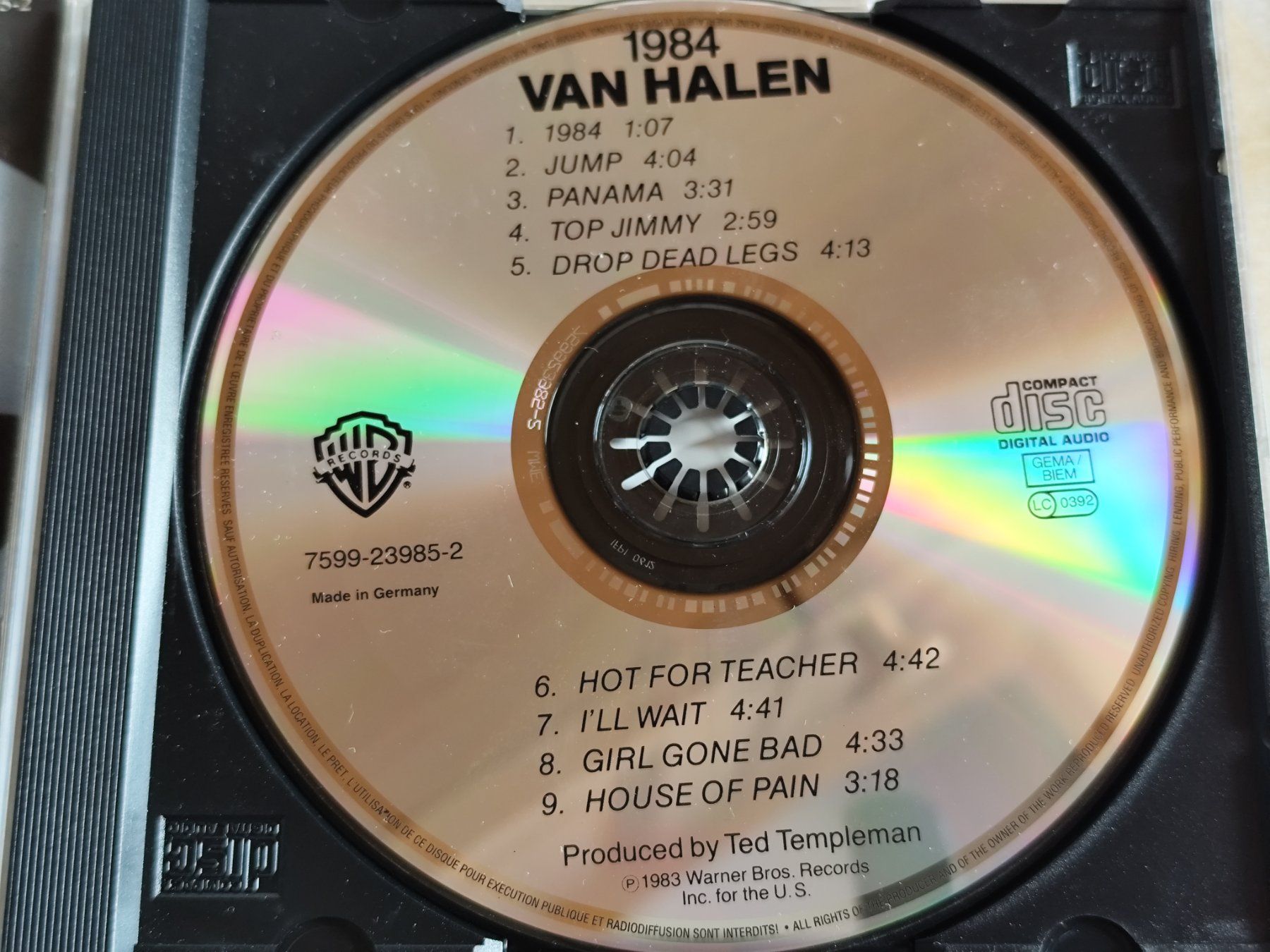 CDs: VAN HALEN - 1984 - Warner Bros. Records Inc. 1983 TOP – Gebraucht aus Ermenswil von easyric 2