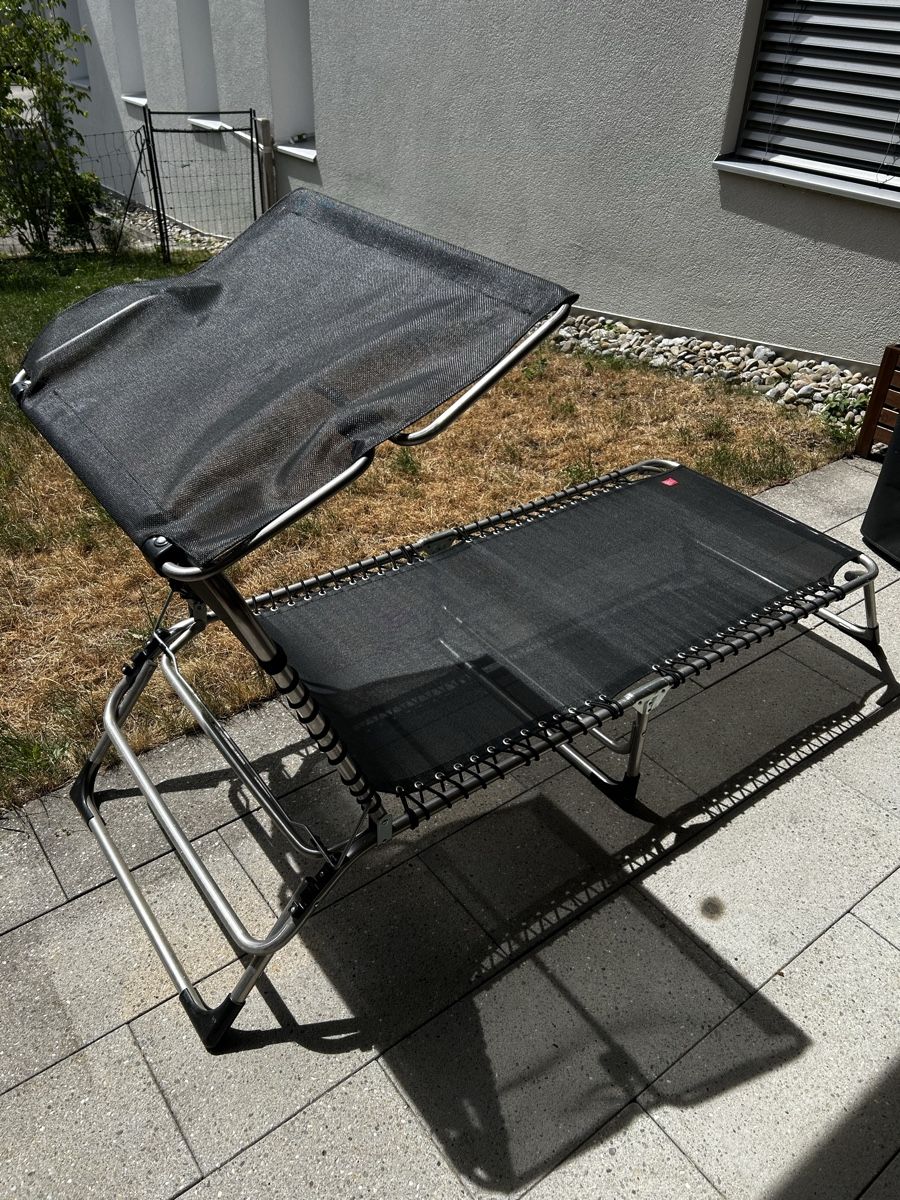 Fiam Chaises longues: Fiam Liegestuhl mit Sonnendach – D'occasion à Seengen par tomithebacon 2