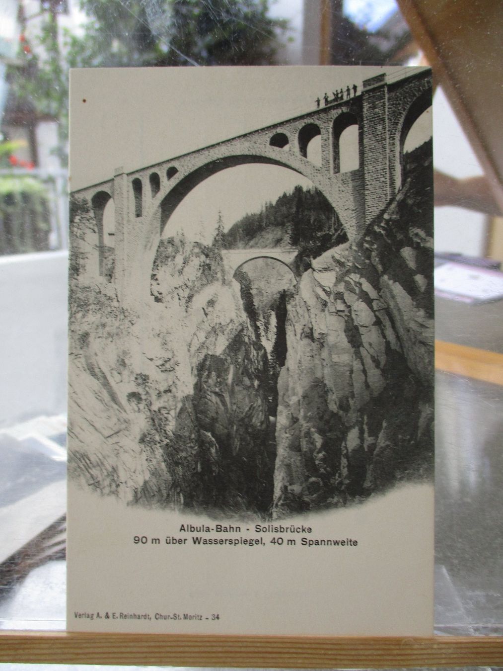Cartoline postali: Albula Bahn Solisbrücke Solis  Postkarte   1 – Usato da Felsberg venduto da sanwill