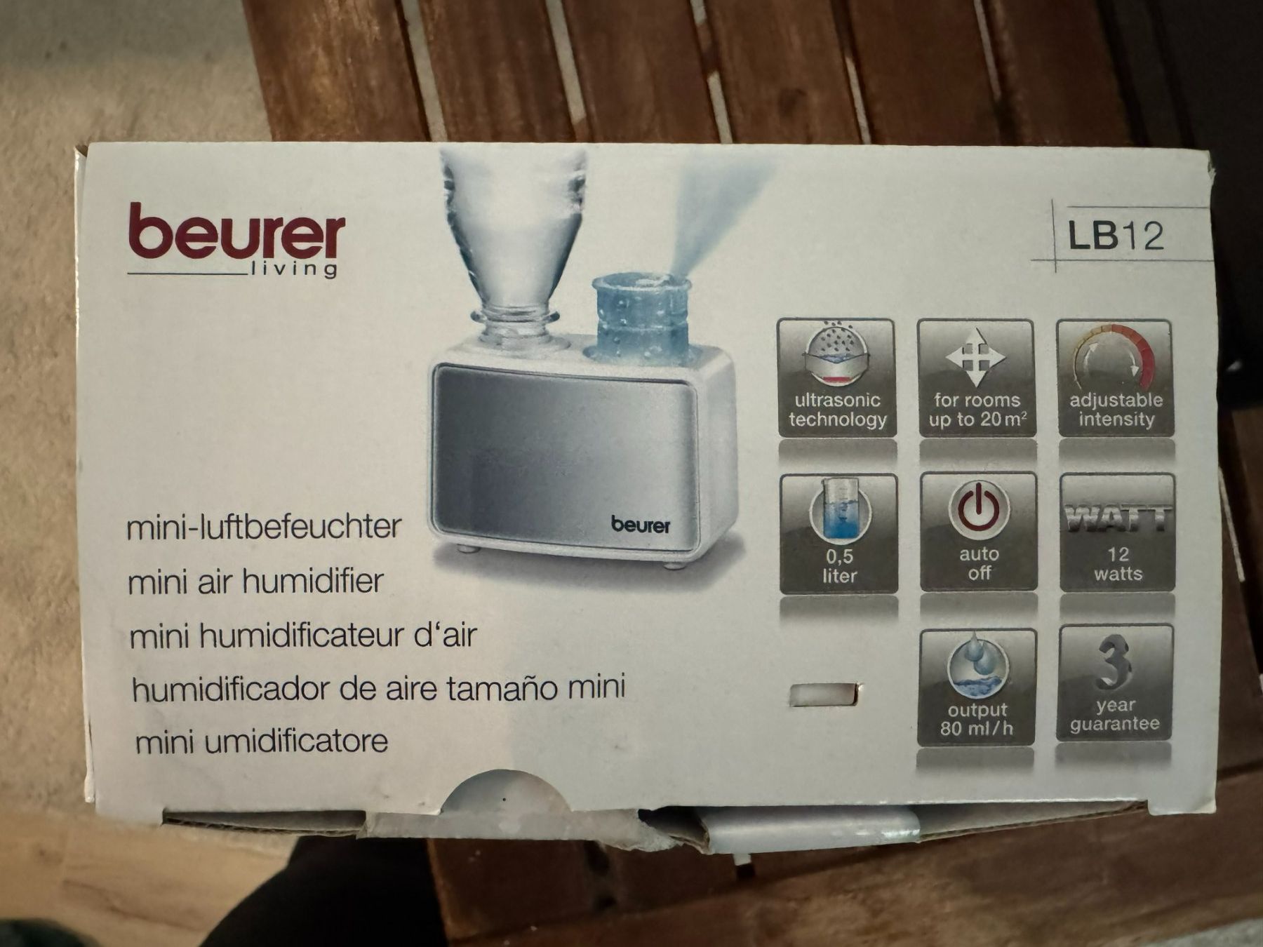 Beurer Luftbefeuchter: Beurer LB12 mini Luftbefeuchter neuwertig – Neu und originalverpackt aus Vaduz von Greenturtle 1