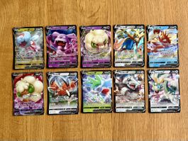 Pokémon Karten 10x V Karten SWSH NM - Mint