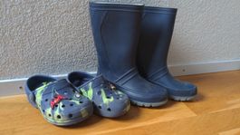 2 Paar Schuhe Gloggs und Gummistiefel Gr. 28