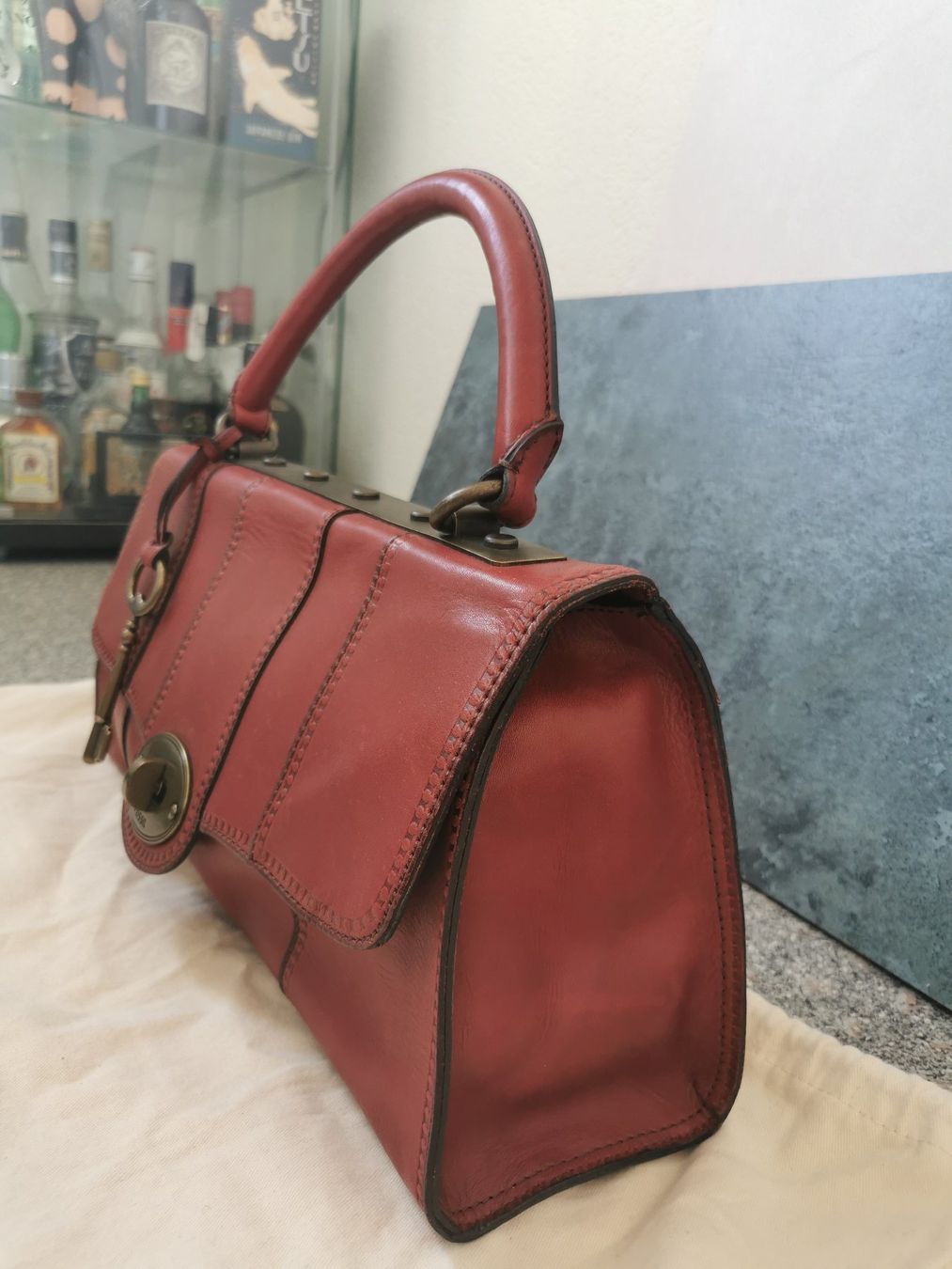 Fossil Borse da donna: Fossil Leder Tasche (dunkle rot) NEU – Nuovo (secondo la descrizione) da Oberengstringen venduto da Mix_gaga 2