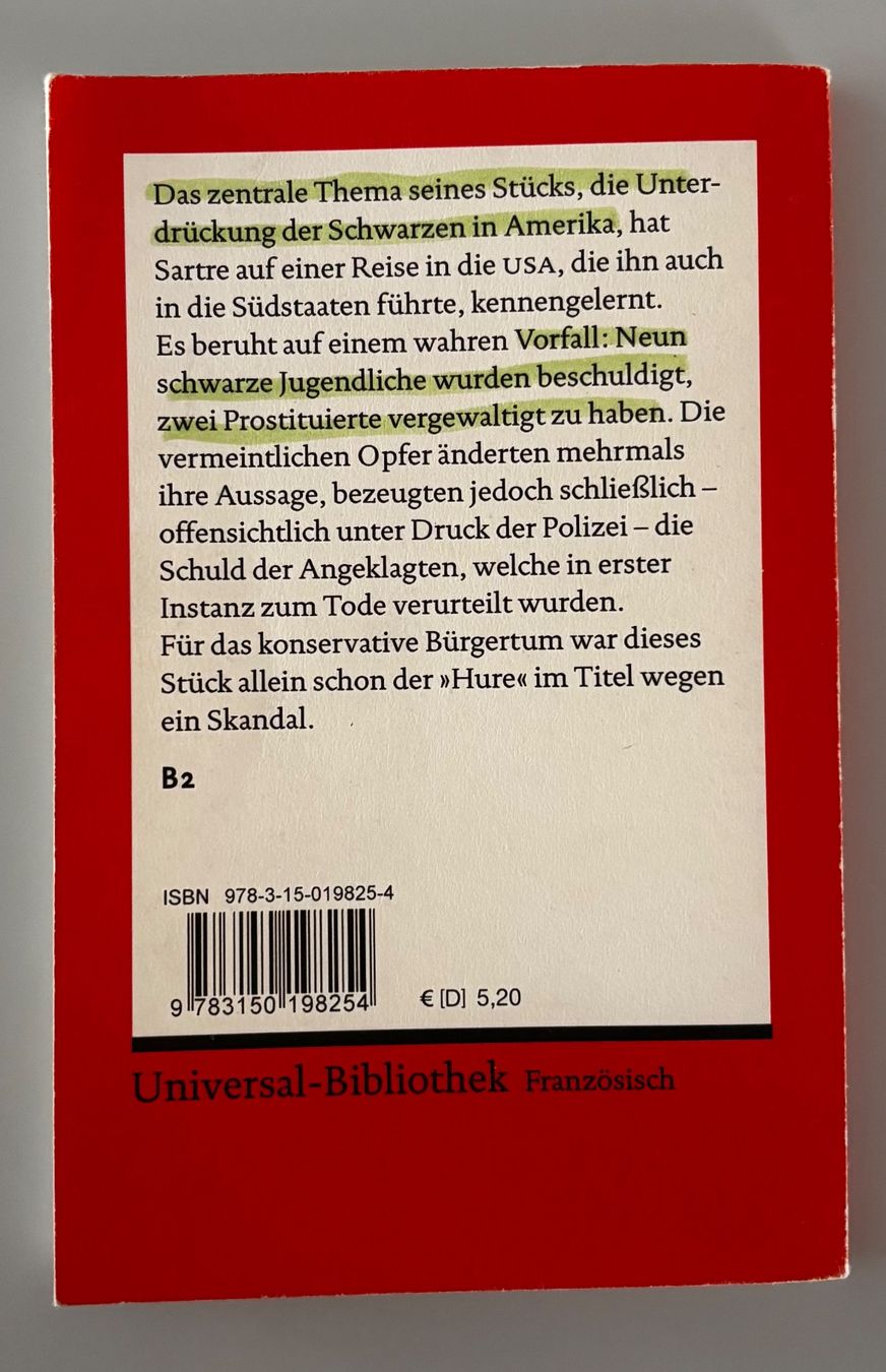 Bücher: La putain respectueuse – Gebraucht aus Basel von cla_z7cp 1