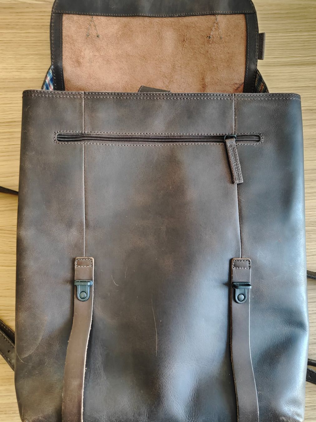 Aunts & Uncles Zaini: Lederrucksack, Aunts & Uncles, guter Zustand – Usato da Olten venduto da Gegendiekultur 7