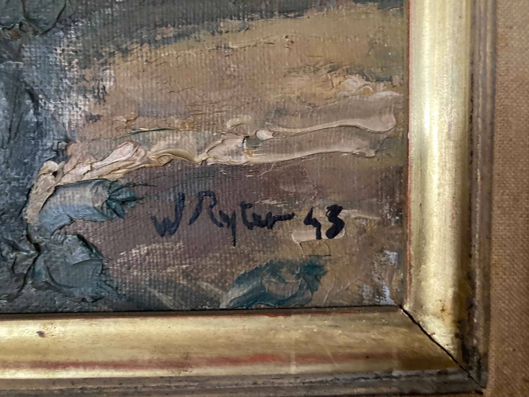 Dipinti: Tableau W. Ryter – Usato da Estavayer-le-lac venduto da kmorosini 1