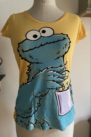 T-shirt ELMO Sesame Street, Cookie Coffee Breakfast 🥳